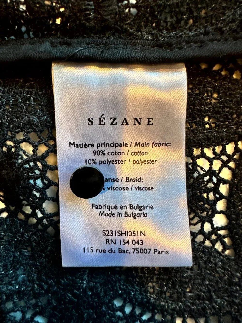NWOT - Sezane - Gaya Lace Blouse - Size 4 - Picture 6 of 7